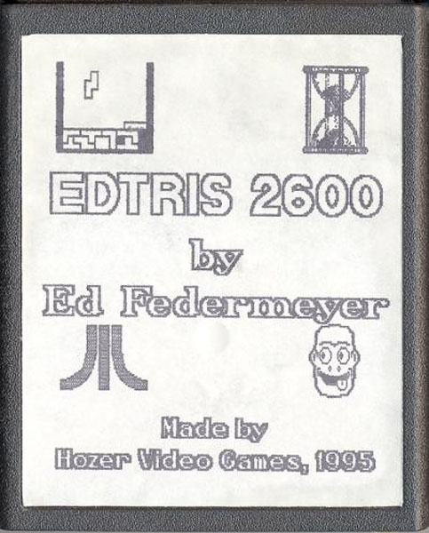 Edtris 2600 Atari 2600 catridge scan