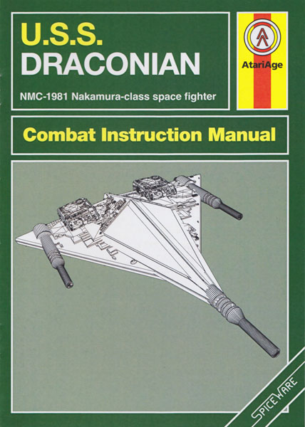 Draconian Atari 2600 manual scan
